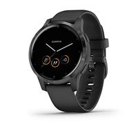 Garmin Vivoactive 4, Reloj Inteligente GPS, Cuenta con música, monitoreo de energía Corporal, Entrenamientos Animados, sensores de Buey de Pulso y más, Color Negro