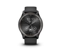 Garmin Vivomove Trend, Elegante Smartwatch Híbrido de 40 mm con Sofisticado Aspecto Analógico, Bisel de Acero Inoxidable y Funciones Inteligentes, Negro