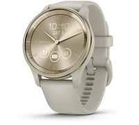 Garmin Vivomove Trend, Elegante Smartwatch Híbrido de 40 mm con Sofisticado Aspecto Analógico, Bisel de Acero Inoxidable y Funciones Inteligentes, Gold Beige