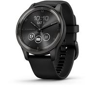 Garmin Vivomove Trend, Elegante Smartwatch Híbrido de 40 mm con Sofisticado Aspecto Analógico, Bisel de Acero Inoxidable y Funciones Inteligentes, Negro