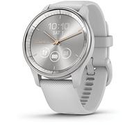 Garmin Vivomove Trend, Elegante Smartwatch Híbrido de 40 mm con Sofisticado Aspecto Analógico, Bisel de Acero Inoxidable y Funciones Inteligentes, Plata Gris