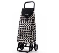 Garmol Carro Compra, Blanco y Negro y Beige, 55L, 218G5 CIR C-714