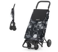 GARMOL Carro de la Compra 4 Ruedas con 2 Ruedas Giratorias Strong Galaxy 48L | Chasis Reforzado Extra Resistente, Plegable, Mango Soft Touch, Bolsillos con Cremallera | Ligero 3,75kg