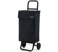 GARMOL Carro de la Compra Plegable 48 litros | Carro de la Compra 2 Ruedas Gran Capacidad | Carrito Compra Plegable Color Negro