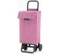 GARMOL Carro de la Compra Plegable 48 Litros | Carro de la Compra 4 Ruedas Gran Capacidad | Carrito Compra 4 Ruedas Plegable Color Fucsia