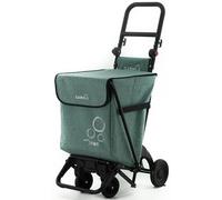 GARMOL Carro de la Compra Plegable 48 litros | Carro de la Compra 4 Ruedas Gran Capacidad | Carrito Compra 4 Ruedas Plegable Color Rojo