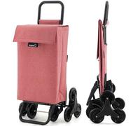 GARMOL Carro de la Compra Plegable 48 Litros | Carro de la Compra 8 Ruedas Gran Capacidad | Carrito Compra Plegable Color Rojo