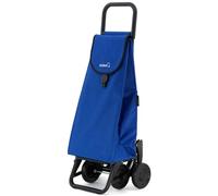 GARMOL Carro de la Compra Plegable 55 litros | Carro de la Compra 4 Ruedas Gran Capacidad | Carrito Compra 4 Ruedas Plegable Color Azul