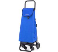 GARMOL Carro de la Compra Plegable 55 litros | Carro de la Compra 4 Ruedas Gran Capacidad | Carrito Compra 4 Ruedas Plegable Color Azul