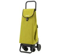 GARMOL Carro de la Compra Plegable 55 litros | Carro de la Compra 4 Ruedas Gran Capacidad | Carrito Compra 4 Ruedas Plegable Color Verde Aguacate