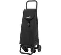 GARMOL Carro de la Compra Plegable 55 litros | Carro de la Compra 4 Ruedas Gran Capacidad | Carrito Compra 4 Ruedas Plegable Color Negro