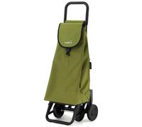 GARMOL Carro de la Compra Plegable 55 litros | Carro de la Compra 4 Ruedas Gran Capacidad | Carrito Compra 4 Ruedas Plegable Color Verde Aguacate