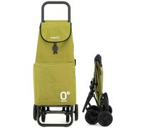 GARMOL Carro de la Compra Térmico Plegable 55 Litros |Bolsillo Térmico Interior de 11 Litros | Carro de la Compra 4 Ruedas Gran Capacidad Abatible | Carrito Compra Plegable Color Verde Aguacate