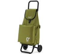 GARMOL Carro de la Compra Térmico Plegable 55 litros |Bolsillo Térmico Interior de 11 litros | Carro de la Compra 2 Ruedas Gran Capacidad | Carrito Compra Plegable Color Verde Aguacate