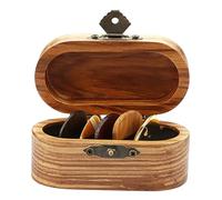 Garneck 1 Juego Almacenamiento de Púas de Guitarra con Caja de Madera y Púas de Guitarra Organizador Acústicas Eléctricas Accesorios Musicales Músicos