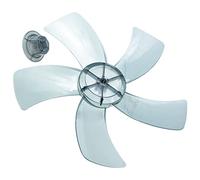 Garneck 1 Juego De Aspas De Ventilador De Plástico 5 Hojas Aspa De Ventilador Universal Aspa De Ventilador De Pie Pieza De Repuesto De Ventilador De 12 Pulgadas Con Cubierta De Tuerca, negro