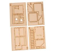 Garneck 1 Juego de Puzzle de Madera de Oriental Juguete Educativo para Manualidad DIY para Decoración