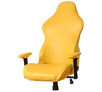Garneck 1 Juego Funda Protectora para Silla De Juego Asiento Surgir Funda Que Se Puede Quitar Condujo Decoración Exterior Silla Sin Brazos para Sillas De Juego Sillón Bar Yellow Poliéster