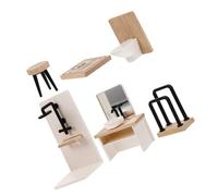 Garneck 1 Juego Muebles pequeños simulados. Inodoro en Miniatura Accesorios para Casas de muñecas en Miniatura Muebles de baño de casa de muñecas baño de muñecas Mini Muebles Madera