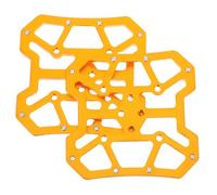 Garneck 1 Par De Calas De Pedal De Bicicleta con Autobloqueo, Repuesto De Calas De Pedal De Ciclismo, Suministros para Bicicletas De Carretera Y Montaña, Color Dorado