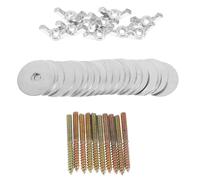 Garneck 10 Juegos Tornillos de Fijación para Plataforma de Jaula de Mascotas Hardware de Reemplazo para Perchas de Aves para Jilgueros y Hámsters