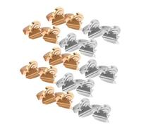 Garneck 10 Pares Cierre De Presión De Metal Botones Metálicos Invisibles Alzapaños para Cortinas Ganchos De Lazo De La Cortina Tieback Magnética