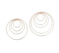 Garneck 10 Piezas anillo atrapasueños de metal aro atrapasueños anillo atrapasueños DIY a granel manualidades con aros de acero anillos atrapasueños aro de cestería anillo de metal Golden