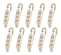Garneck 10 Piezas Broche Decorativo Adecuado para Sujetar Prendas Dorado para Ropa de Aleación Diseño Delicado y Estilo Chic y Realzar Tu Vestuario