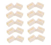 Garneck 10 Piezas De Juntas De Riel De Cortina Plegables para Rieles De Ventana Y Techo, Kit De Hebillas De Riel De Cortina De Plástico, Conectores Confiables Y Resistentes para Extensión