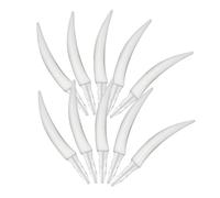 Garneck 10 Piezas Dientes de Calabaza para Halloween Decoración Espeluznante para Hogar Accesorios Divertidos y Terroríficos para Calabazas para Fiestas y Celebraciones