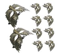 Garneck 10 Piezas Mascarillas de Media Cara de Águila para Adultos Máscaras de Disfraz Vintage para Carnaval y Fiesta de Halloween Accesorios de Cosplay Unisex para Eventos de Máscara