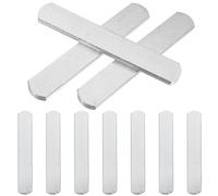 Garneck 10 Piezas Placa de Acero Inoxidable para Fitness Barras de Peso para Chaleco y Entrenamiento Placas Duraderas y Seguras para Ejercicio de Fuerza