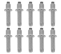 Garneck 10 puntas de bastón de trekking para bastones de senderismo, puntas de repuesto de metal duro duradero, compatible con Leki, ideal para excursiones exigentes y aventuras de escalada