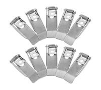 Garneck 10 Unidades Clips Sujeción de Iluminación Empotrada para Resorte de Techo Hierro Color Plata Firme Soporte Estable LED en para Downlight Lámparas de Panel en Oficinas