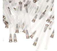 Garneck 100 Piezas Agujas de Dispensación de Laboratorio con Agujas de Líquido para Experimentos Herramienta Práctica y Segura para Escolar y Científico