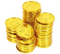 Garneck 100Piezas Monedas De Juguete para Fiesta Accesorios De Multifuncionales para Decoraciones y Actividades Infantiles
