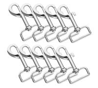 Garneck 10piezas Cierre De Correa para Perro Hebilla De Liberación Rápida Resistente Mosquetón para Correa De Mascota Ganchos Presión para Uso Diario