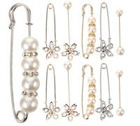 Garneck 12 Alfileres de Seguridad para Ropa Mujer, Broche de Suéter y Pinzas Ajustables para Cintura de Pantalones, Clips Decorativos para Faldas y Cardigans, Uso Diario Varios estilos