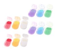 Garneck 12 Cajas de Hojas de Jabón Portátiles para Manos, Jabones Desechables de Papel 6 Fragancias (Rosa, Jazmín, Lavandín, Leche, Artemisa, Naranja), Adecuado para Camping, Senderismo