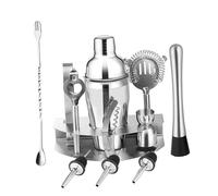 Garneck 12 Piezas Coctelera Profesional Inoxidable con Herramientas para Bartender Kit Mezclador de Bebidas para Bar Restaurante y Uso Doméstico