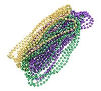 Garneck 12 Piezas Collar de Carnaval Festivo de Plástico Delicado | Fácil de Guardar y Transportar, Ligero y Cómodo de Llevar, Adecuado para Mardi Gras Day y Christmas Party
