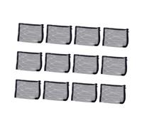 Garneck 12 Piezas Filtro Malla Nylon con Cierre de Cordón para Acuario Jardín Estanque Negras Reutilizables