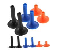 Garneck 12 Piezas kit de batería pad de práctica de batería de pie mangas de platillo Reemplazo de fundas de platillos de plástico pads de batería suministro de tambor el plastico