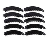 Garneck 12 Pinzas Grandes Cabello Tipo Banana Dientes y Resorte Negro Pack de 12 Piezas Plástico para Uso Diario y Cabello Grueso o Fino para Mujeres