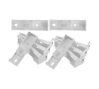 Garneck 12 Soportes de Montaje para Rieles de Cortina de Techo, Accesorios de Hierro Resistentes, Color Neutro, Paquete de 12 Piezas, Compatibles Rieles Rectos y Curvos para