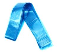 Garneck 125 Fundas Desechables para Clip en Plástico Azul, Protección contra Contaminación de Tinta y Protección del Cable de Sujeción