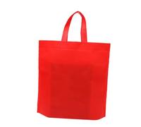 Garneck 12piezas Bolsa De Compras No Tejida Ecológica Portátil y Resistente para Supermercado Obsequio o Tienda De Moda Color Rojo Unidades por Paquete