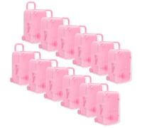 Garneck 12piezas Caja De Dulces De Boda Maleta Miniatura Transparente Caja Decorativa Para Regalos De Fiesta Almacenamiento Ruedas Para Dulces Para Bodas y Eventos Especiales