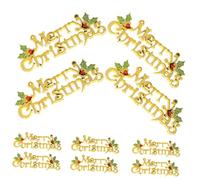 Garneck 12piezas Carteles Colgantes De Plástico para Decoración Navideña Letras De Bendición Merry Christmas para Puertas y Espacios Festivos