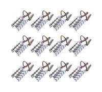 Garneck 15 Moldes Metálicos para Uñas Plateados Cubiertas para Dedos Reutilizables Extensiones de Uñas Guía Precisa Herramienta Profesional para Arte y Decoración en Gel Kit 15 Piezas